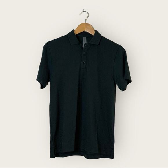 NWT | Outdoor Voices | Birdie Polo | Black | Men's XXS - Picture 1 of 12